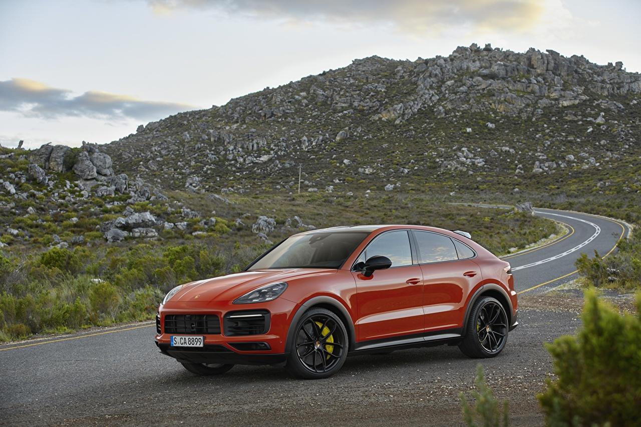 1280x853 Picture Porsche CUV Cayenne Coupe Red auto Metallic