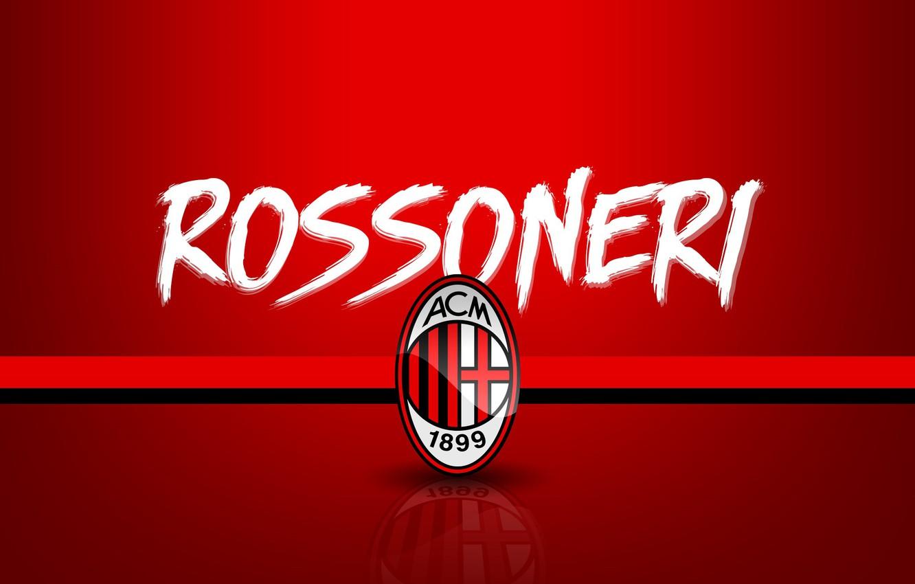 1332x850 Wallpaper wallpaper, sport, logo, football, Serie A, AC Milan, Rossoneri image for desktop, section спорт