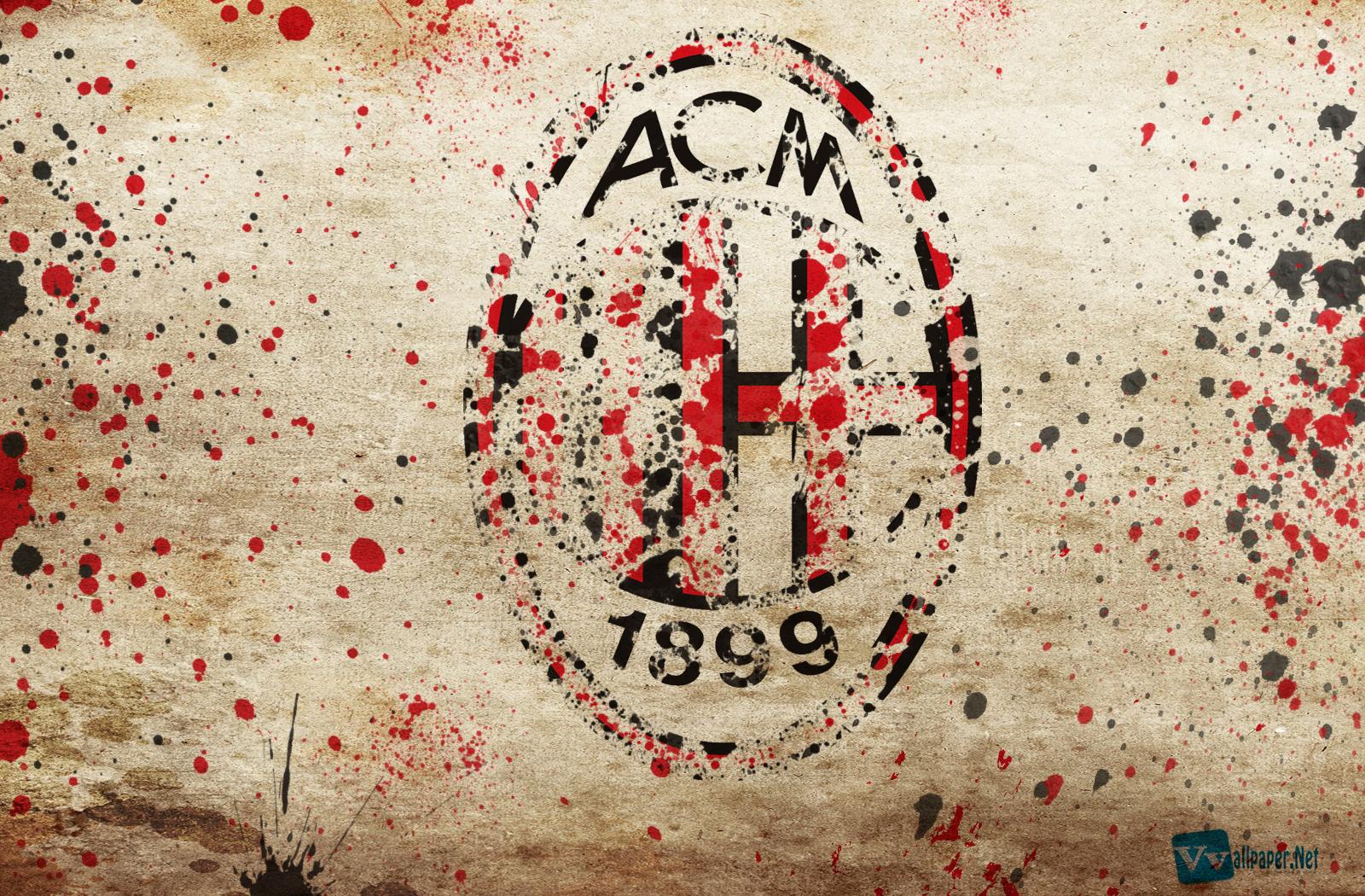 1600x1050 Central Wallpaper: AC Milan Logo Designs HD Wallpaper