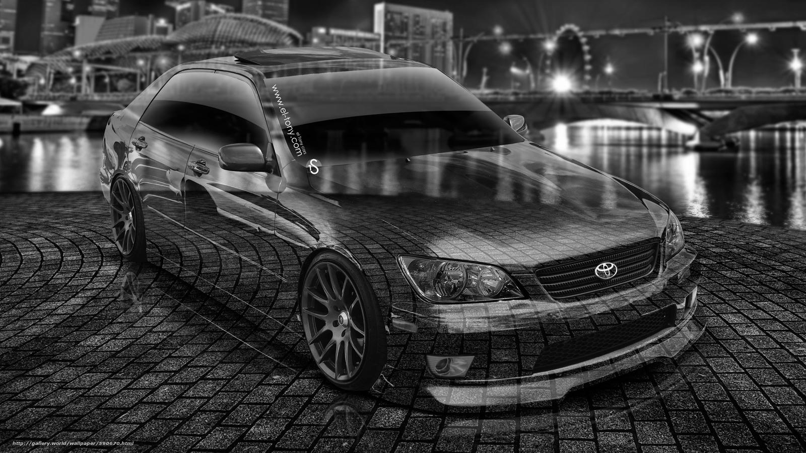 1600x900 Download wallpaper Tony Kokhan, Toyota, Altezza, JDM free desktop wallpaper in the resolution 1920x1080