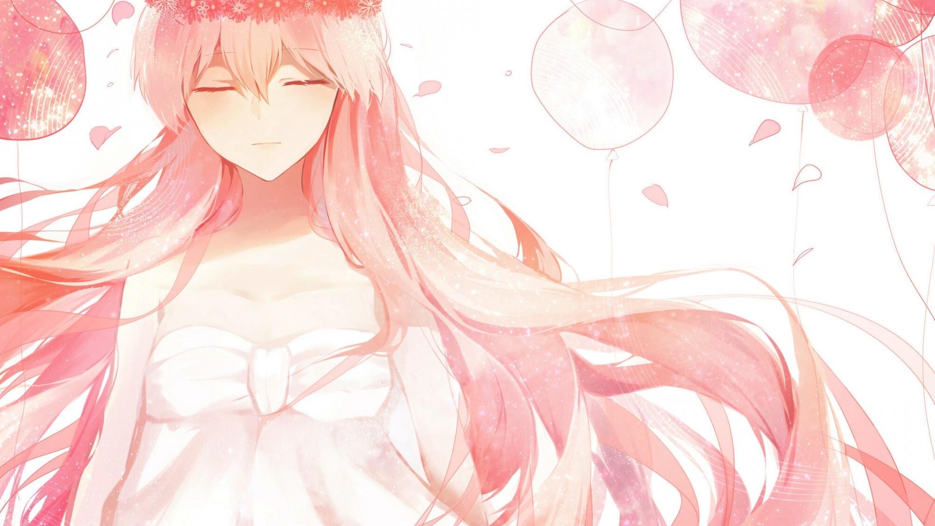 1920x1080 Pink Hair Anime Girl Wallpaper