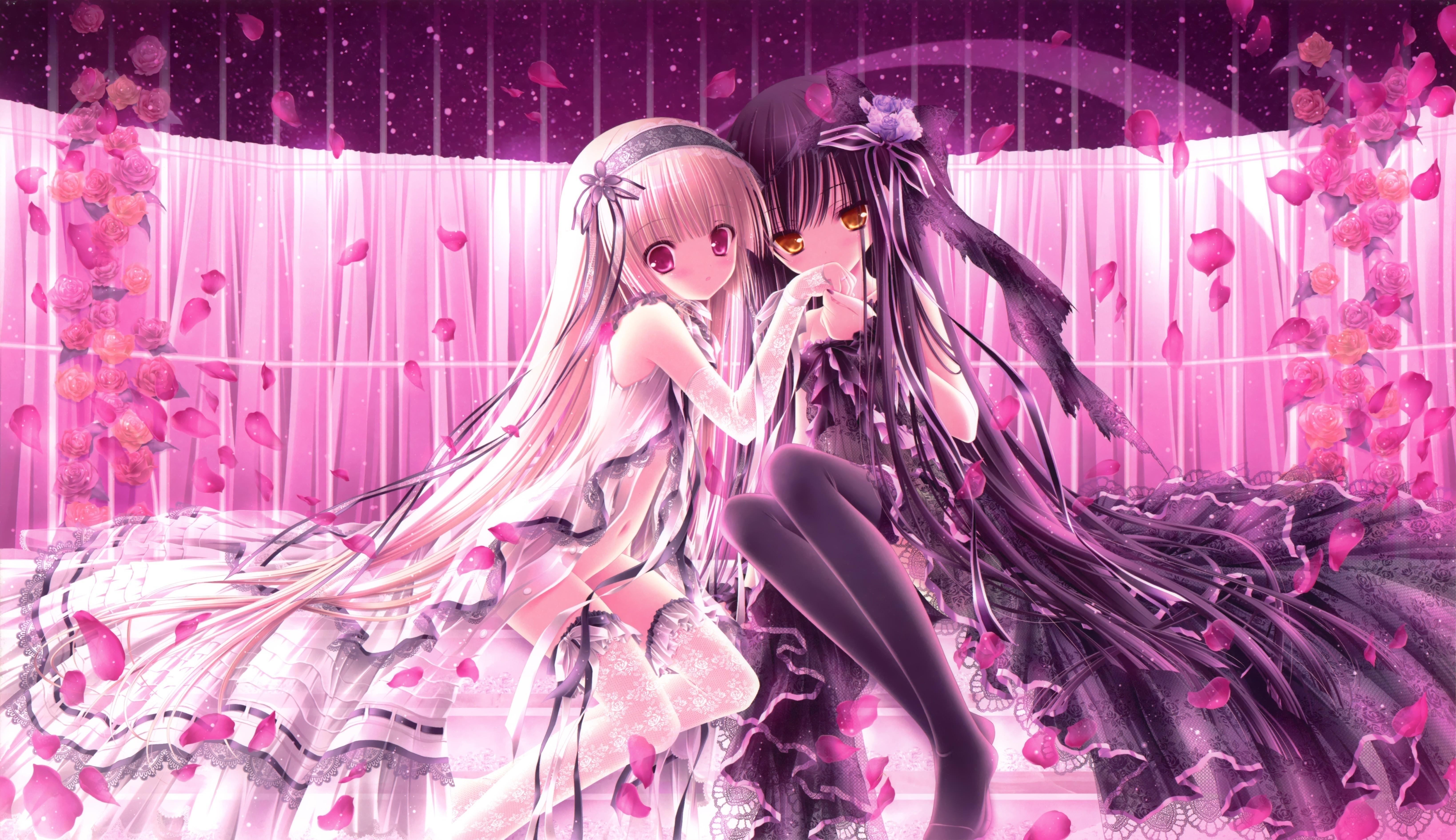 6556x3782 guns code gepink hair stadtfeld kallen huge anime anime girls 1600x1200 wallpaper