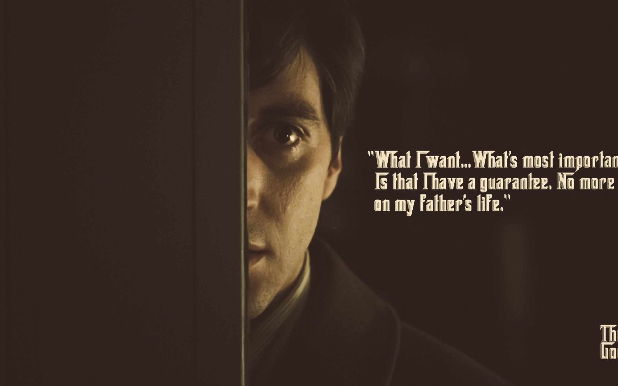 2560x1600 Quotes The Godfather Al Pacino Michael Corleone Wallpaper HD Wallpaper