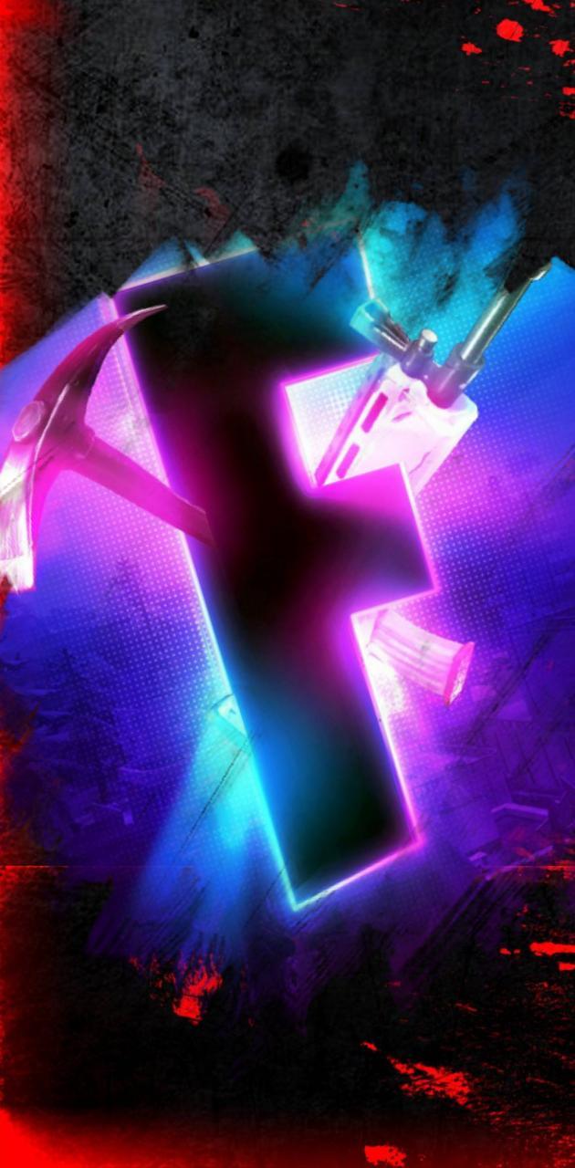 630x1280 Fortnite red wallpaper