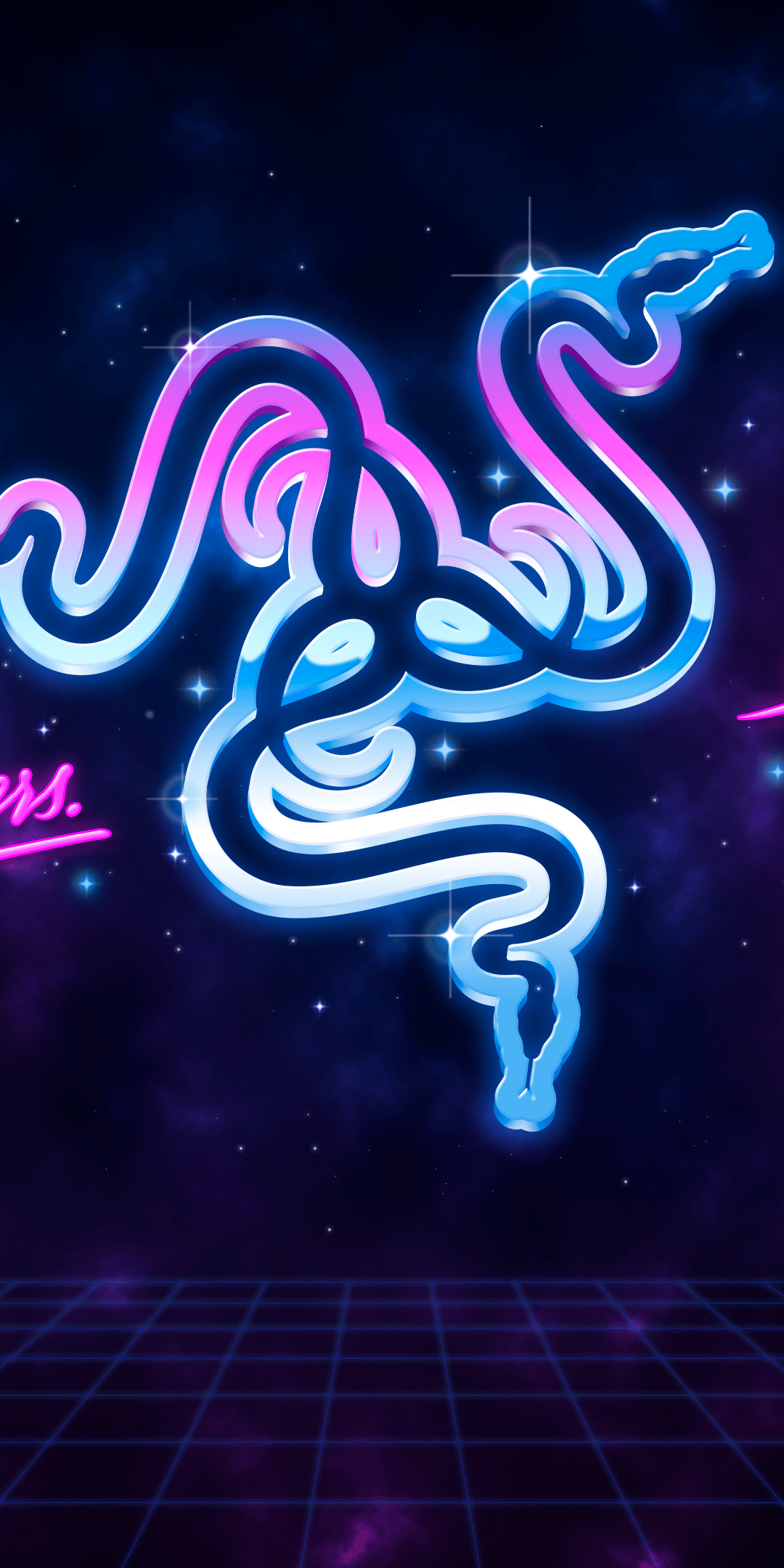 1080x2160 Razer Wallpaper 4K, For Gamers By Gamers, Neon, Technology