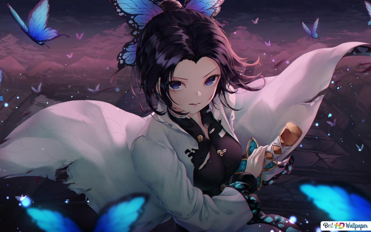 1280x800 demon slayer Shinobu kochou 5 HD wallpaper download