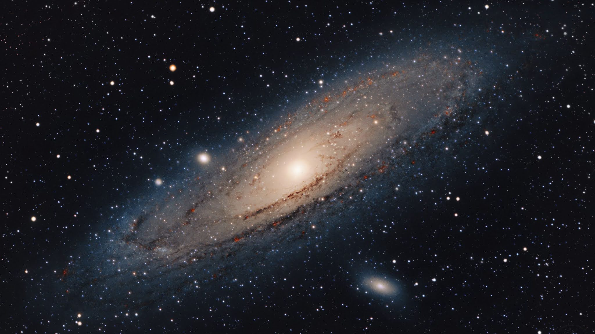 2048x1152 Andromeda Galaxy iPhone Wallpaper