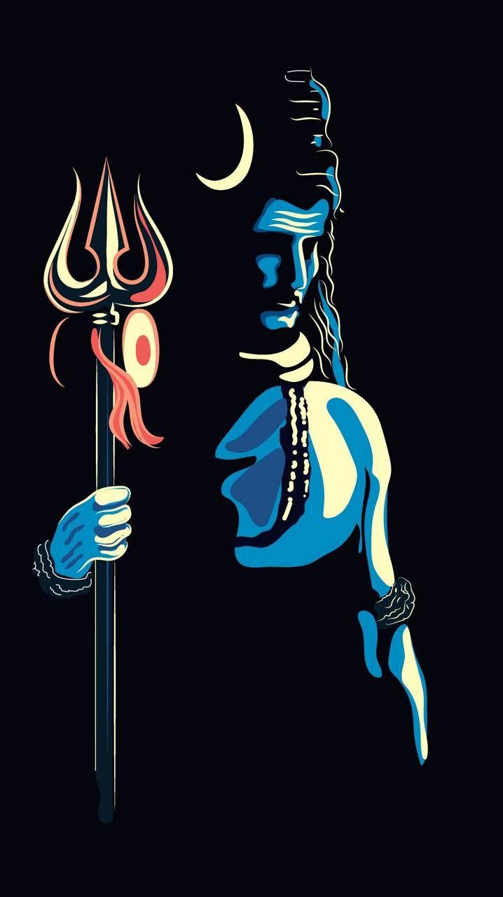 718x1280 Mahadev Wallpaper