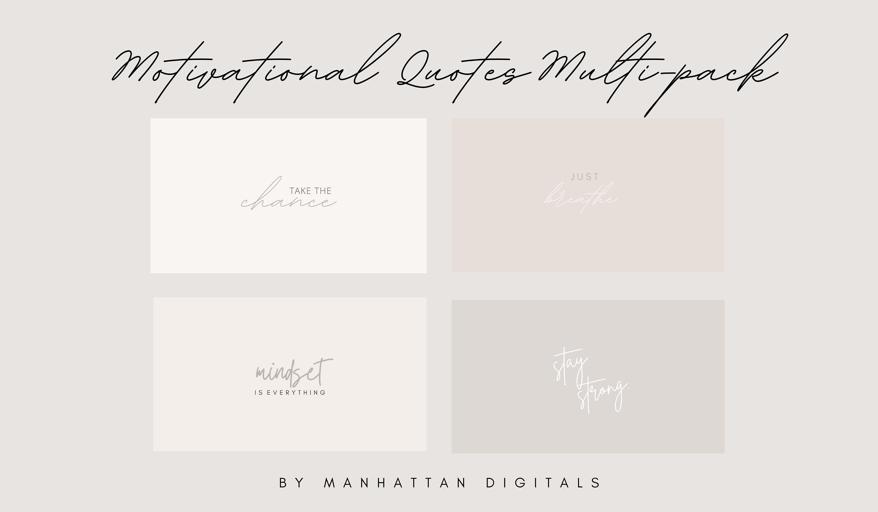 3000x1750 Motivational Quotes Wallpaper Multipack Beige Aesthetic