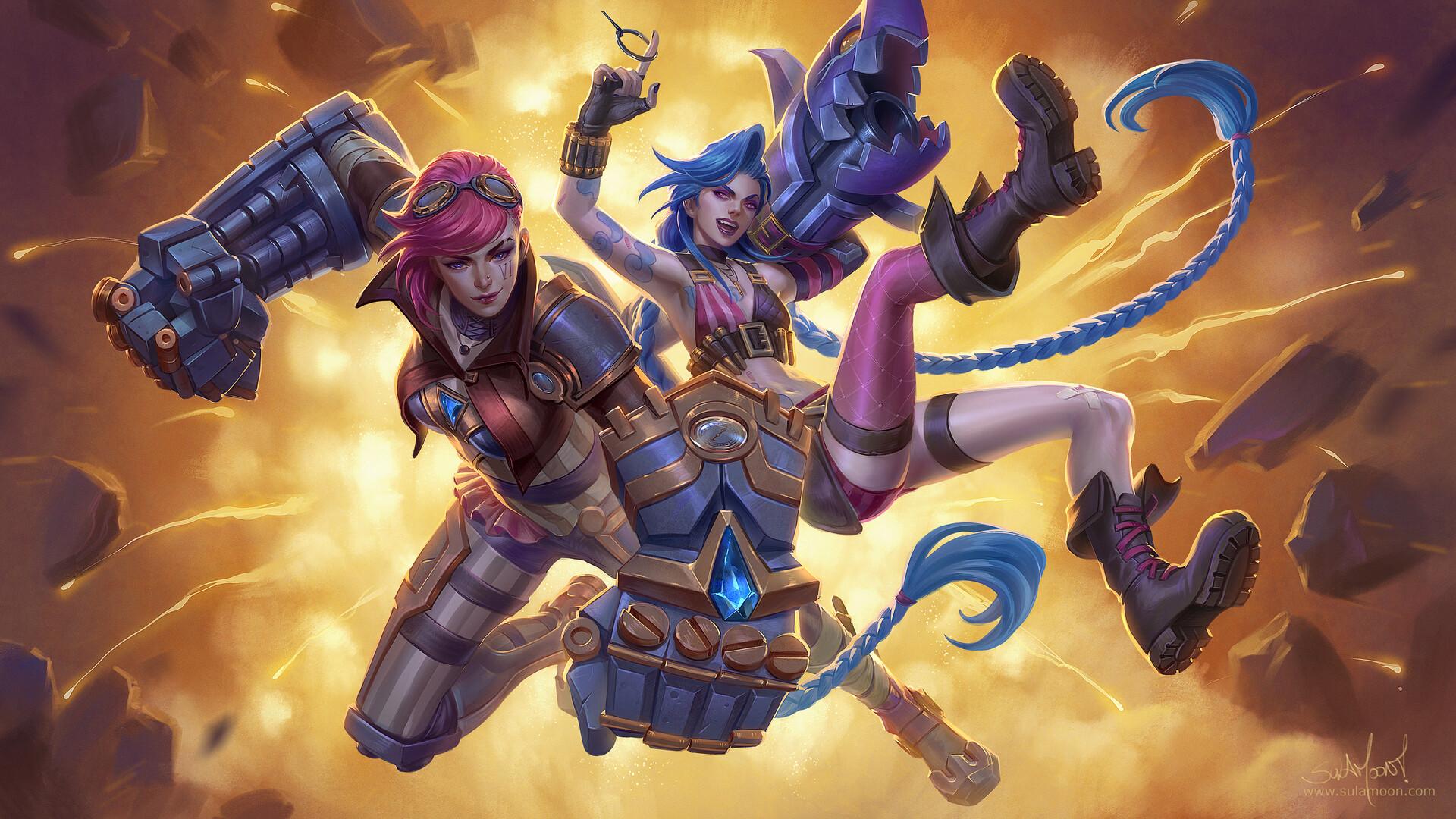 1920x1080 Jinx & Vi, Ursula Dorada