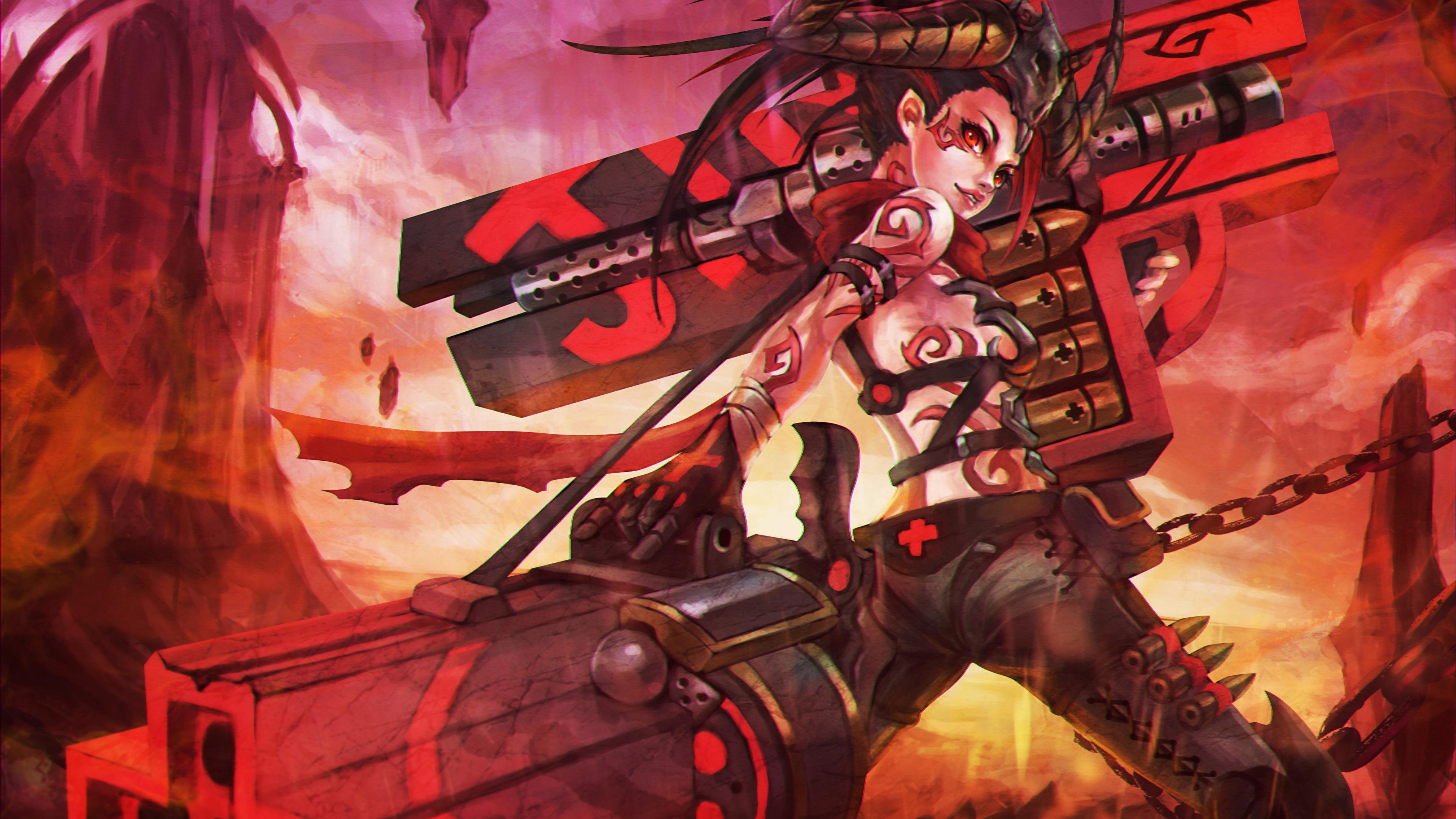 3840x2160 League Of Legends Vi Jinx