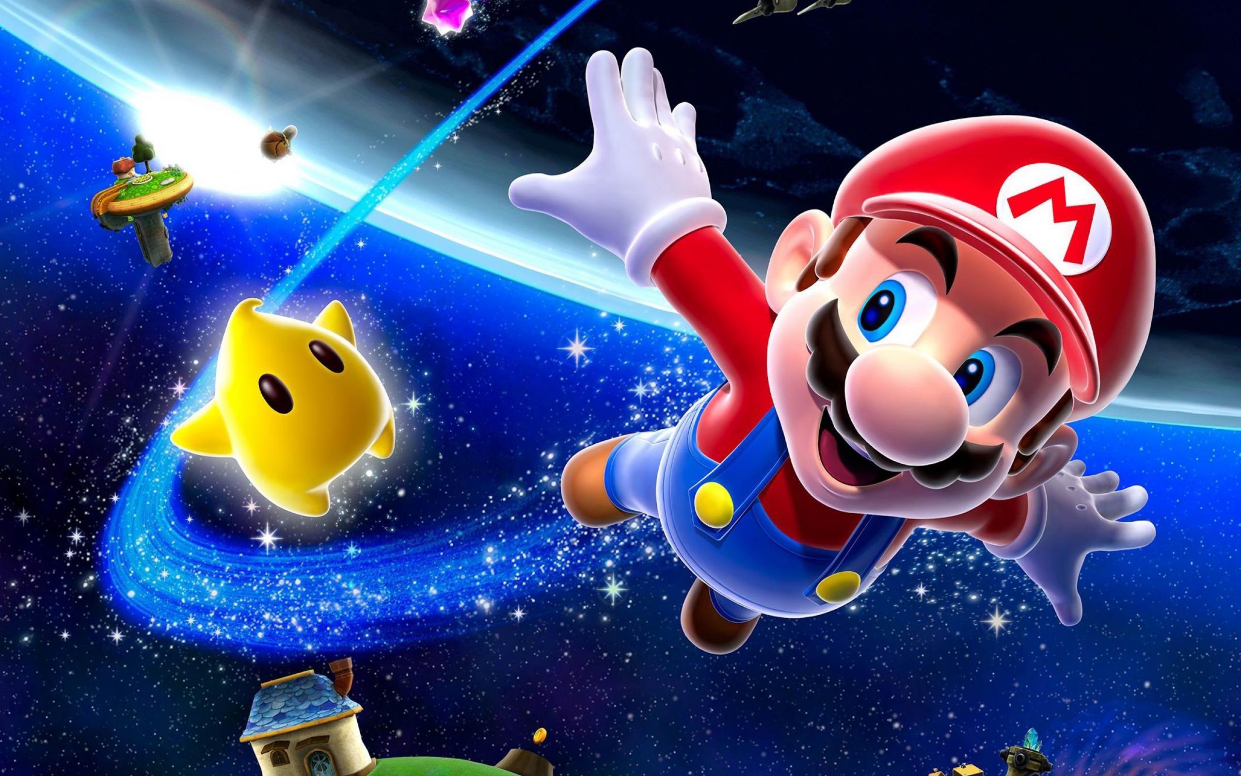 2560x1600 Super Mario Galaxy Anime Characters Wallpaper