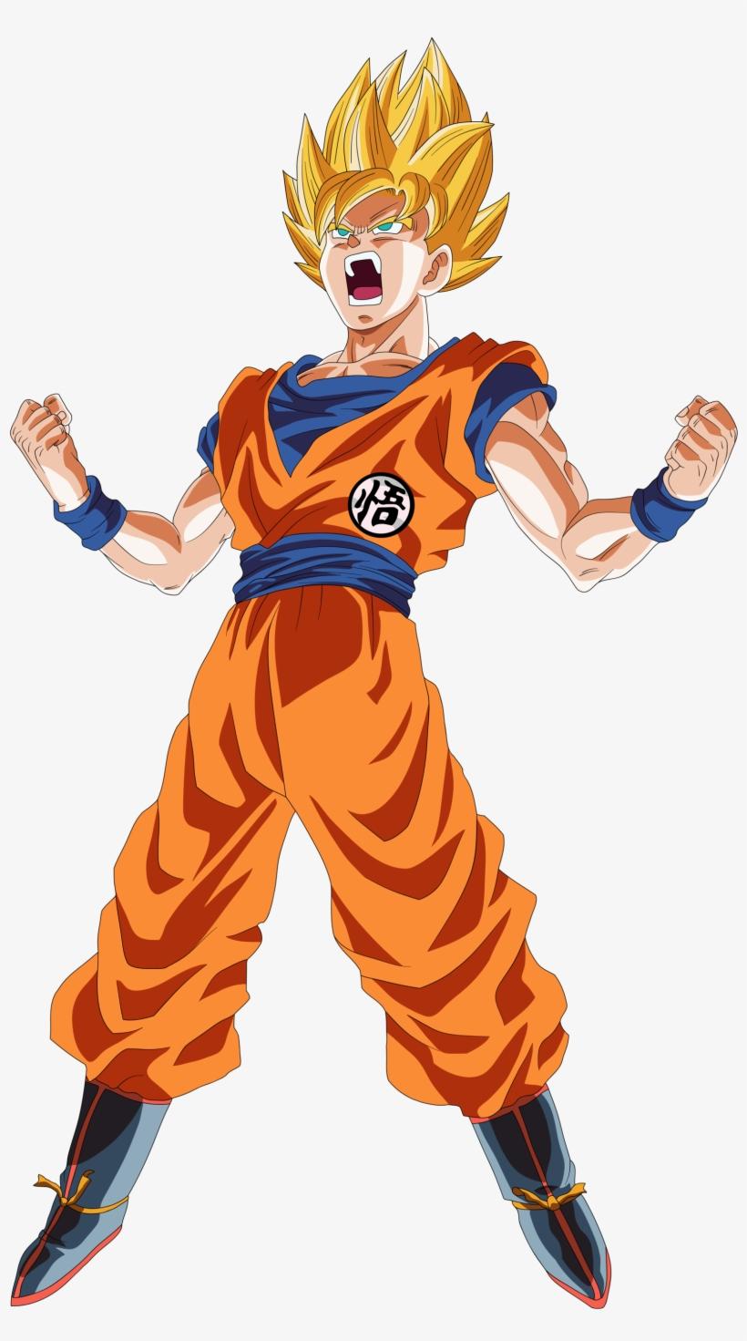 820x1471 Goku Ssj Dbz, Son Goku, Saiyan Power, Super Saiyan, Ssj Power Up Transparent PNG Download on NicePNG