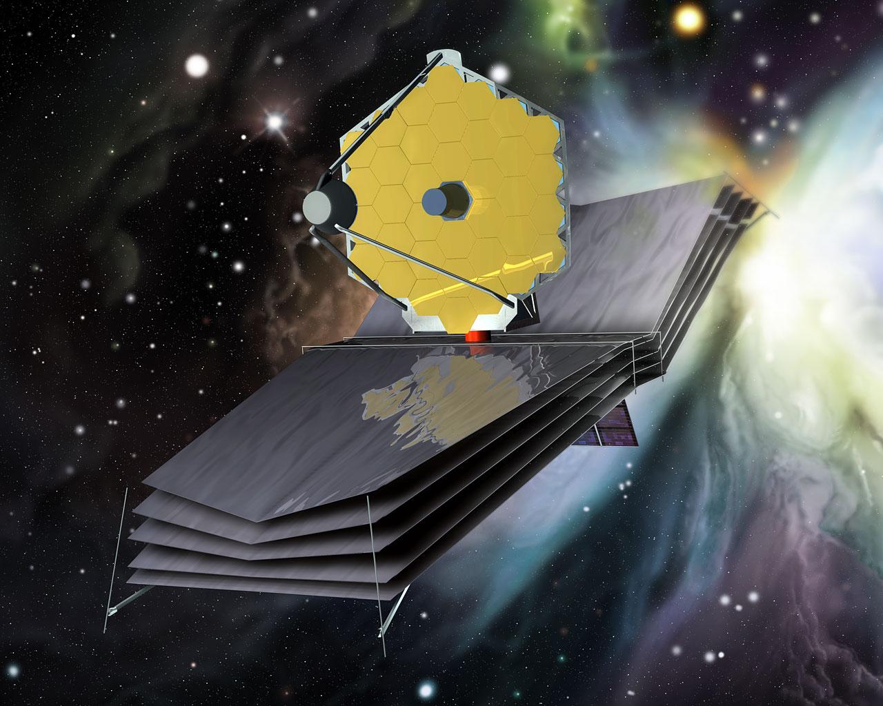 1280x1024 The James Webb Space Telescope (artist's Impression)