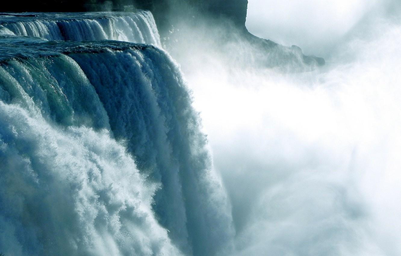 1332x850 Wallpaper water, element, Waterfall image for desktop, section природа