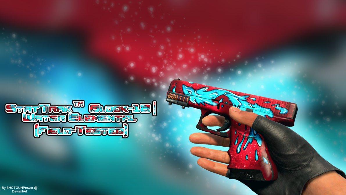 1191x670 Free download StatTrak Glock 18 Water Elemental Field Tested by SHOTGUNPrower on [1191x670] for your Desktop, Mobile & Tablet. Explore Glock Water Elemental Wallpaper. Glock Water Elemental Wallpaper, Water