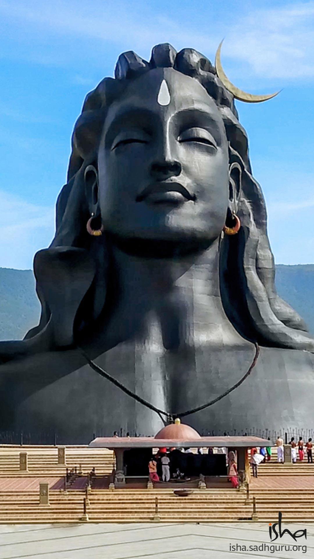 1080x1920 Lord Shiva Statue Wallpaper