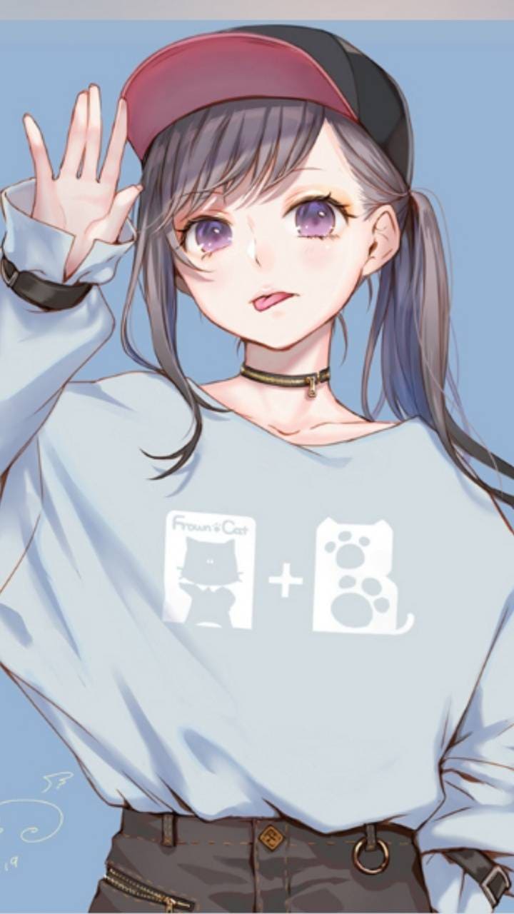 720x1280 Cute Anime Girl iPhone Wallpaper