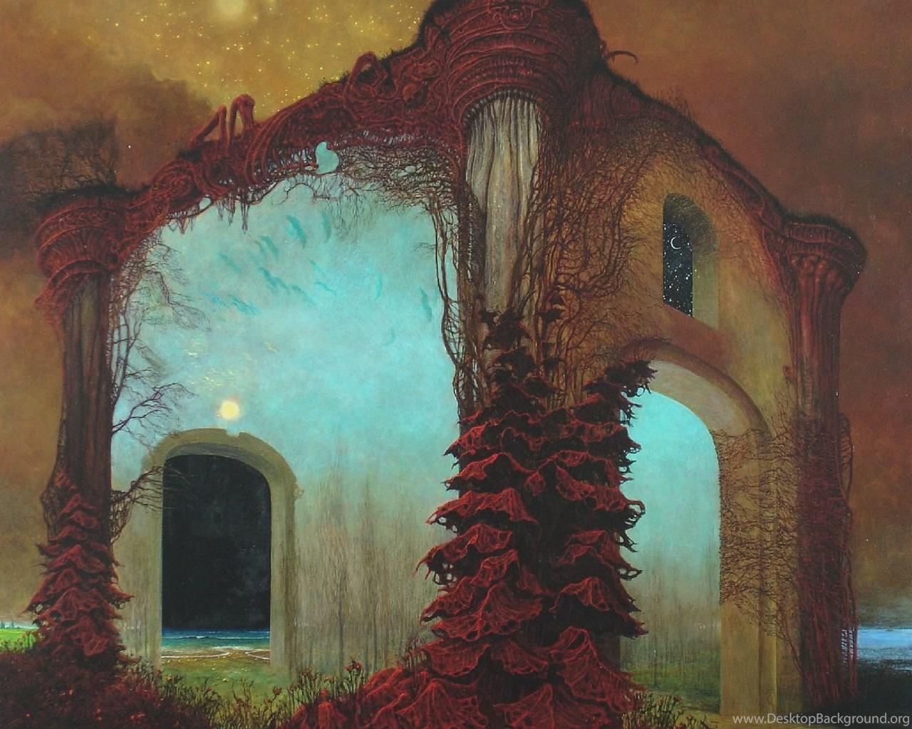 1280x1024 Zdzisław Beksiński, The Free Encyclopedia Desktop Background