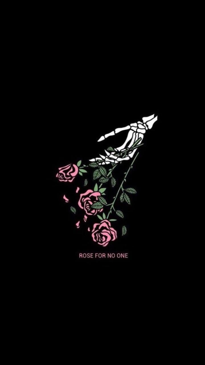 720x1280 roses, skeleton hand and art