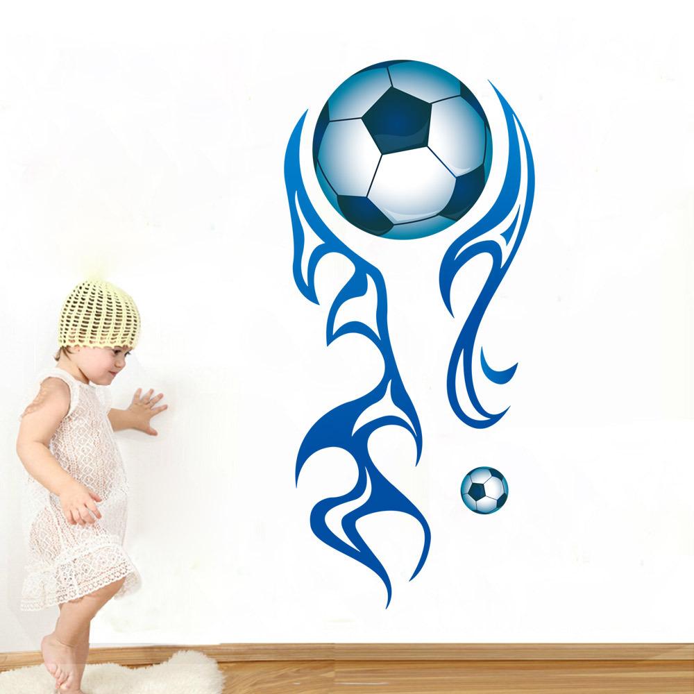 1000x1000 New Arrival Football Wall Stickers For Sports Kids Room Removable Soccer Boys Room Wall Art Murals Wallpaper Decor From Magicforwall, $4.89