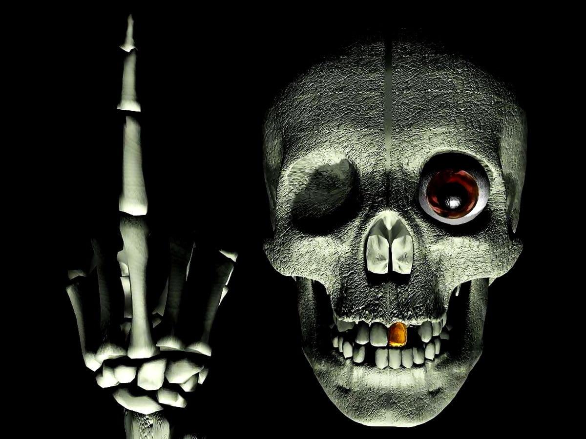 1200x900 Laptop Digital Art, Bone, Horror background. Download TOP Free photo