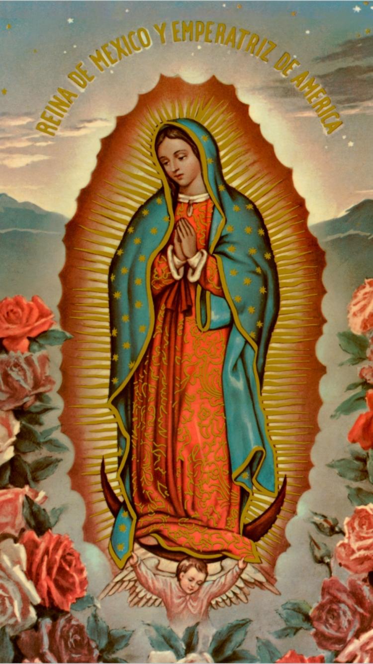 750x1334 La Virgen De Guadalupe Wallpaper