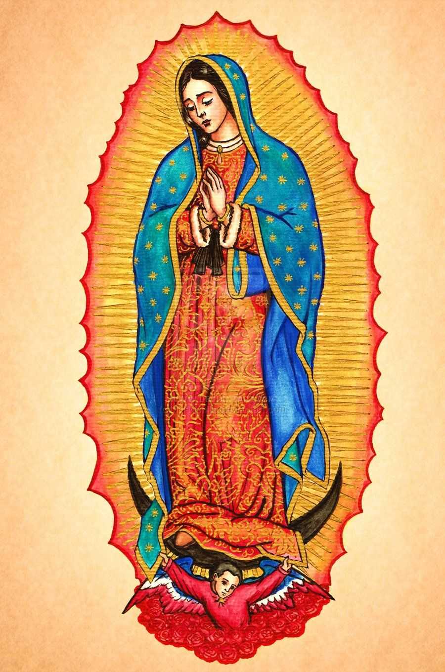 900x1359 4K Virgen De Guadalupe Wallpaper