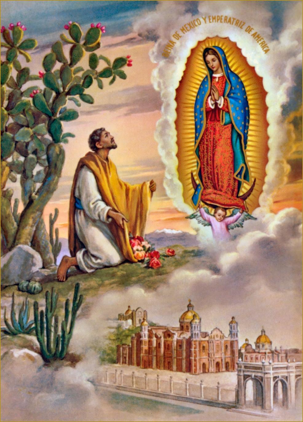 986x1372 Our Lady Of Guadalupe Wallpaper De Guadalupe Con Juan Diego HD Wallpaper
