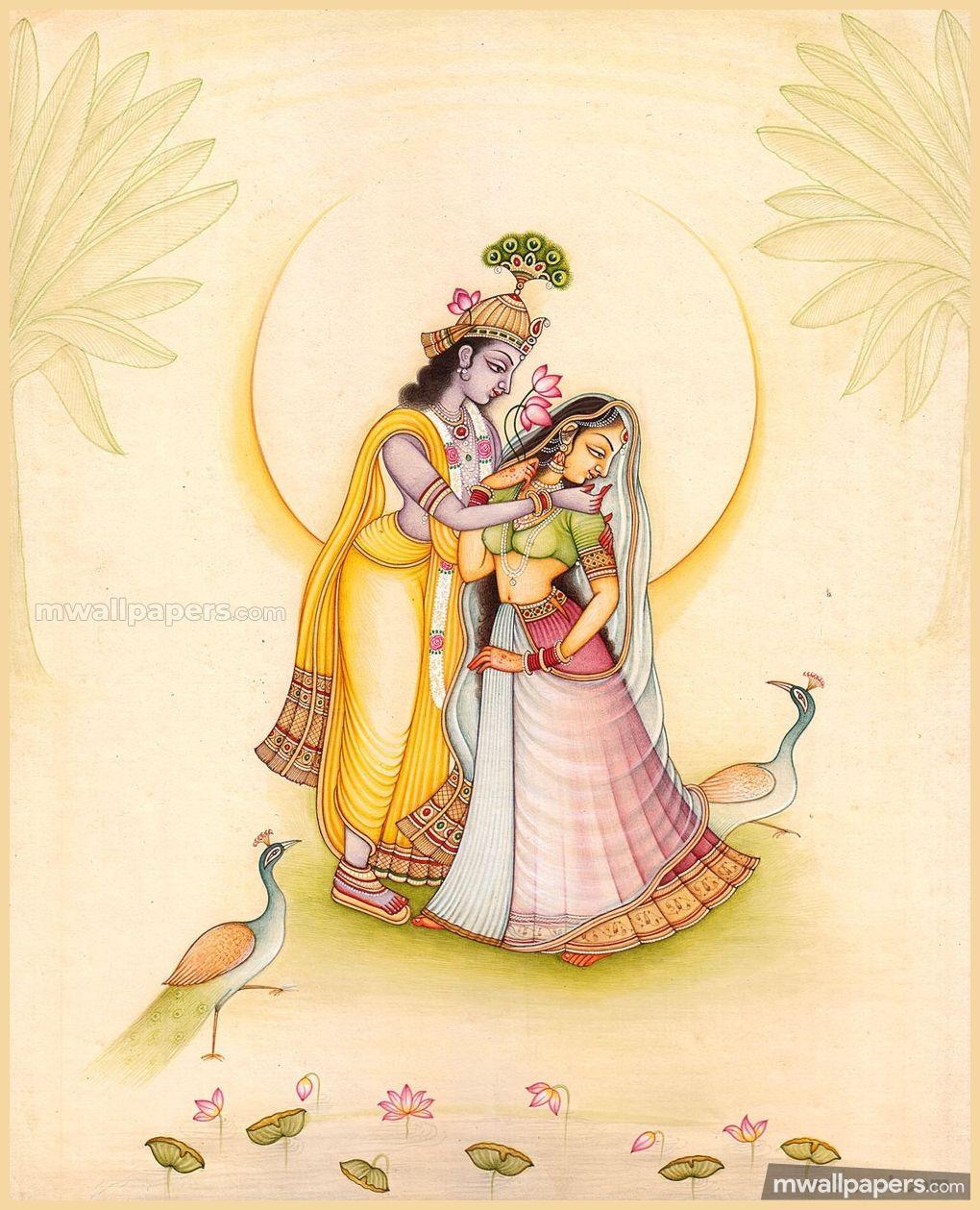 1020x1259 Best Radha Krishna HD Photo & Wallpaper (1080p) - #radhakrishna #krishna. Rajasthani painting, Krishna radha painting, Krishna painting