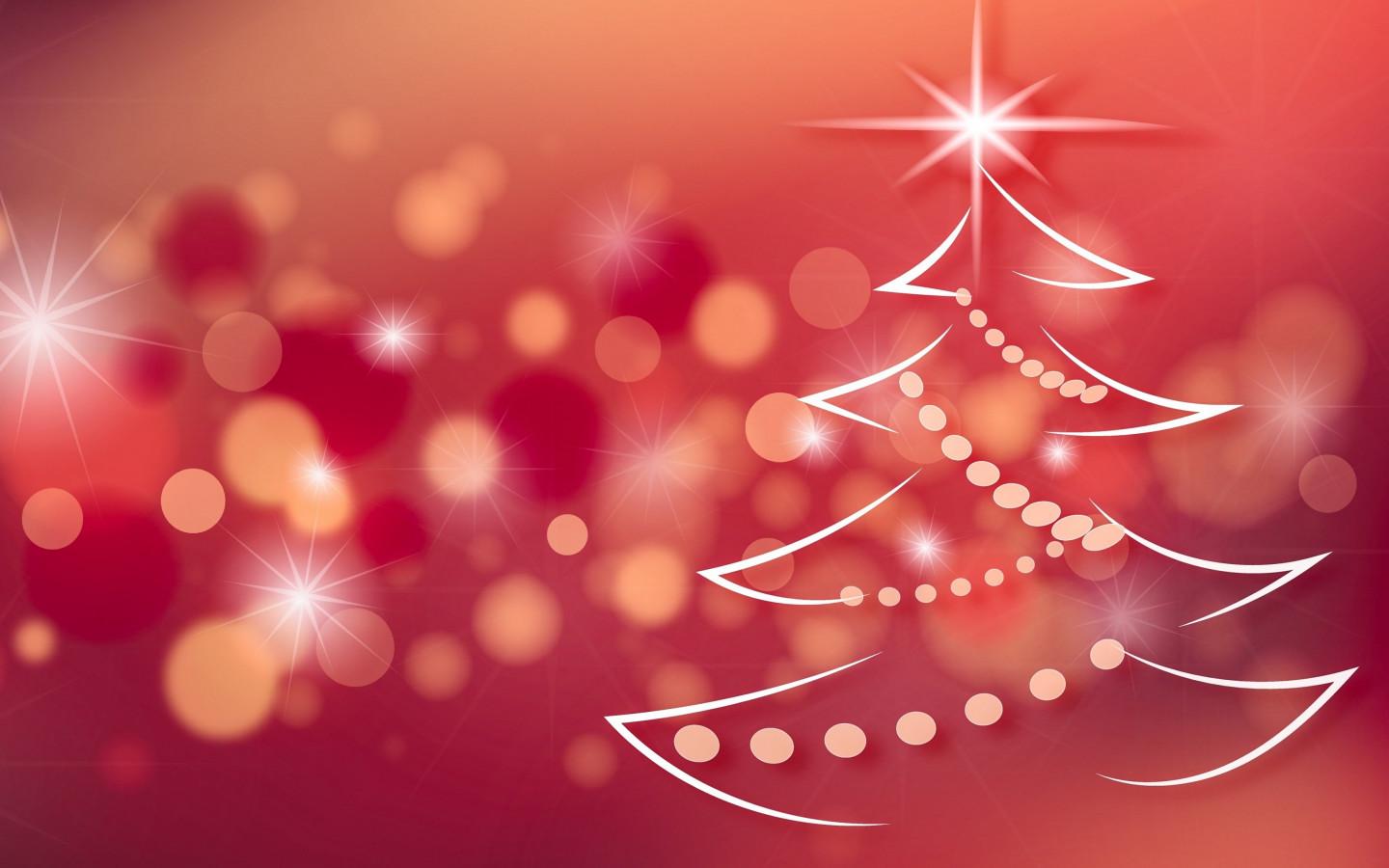 1440x900 Download wallpaper: Christmas tree 1440x900
