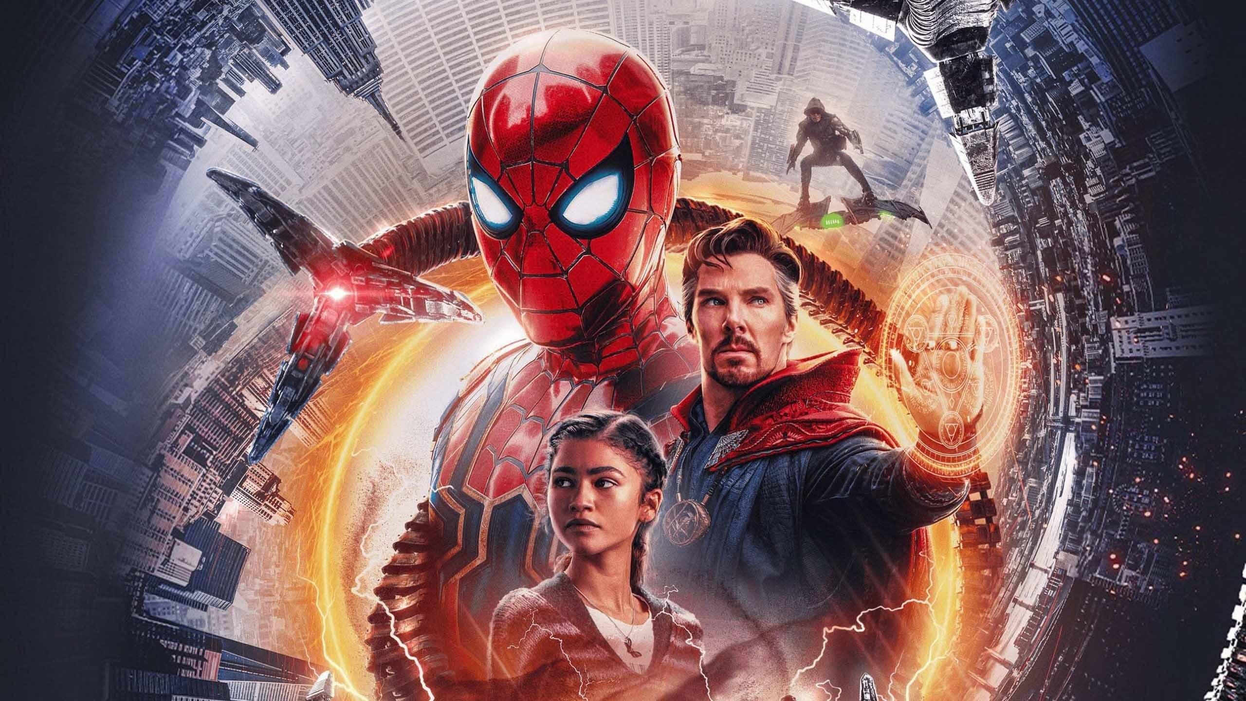 2560x1440 Tom Holland Zendaya Tom Hardy Alfred Molina Harry Holland HD Spider Man No Way Home Wallpaper