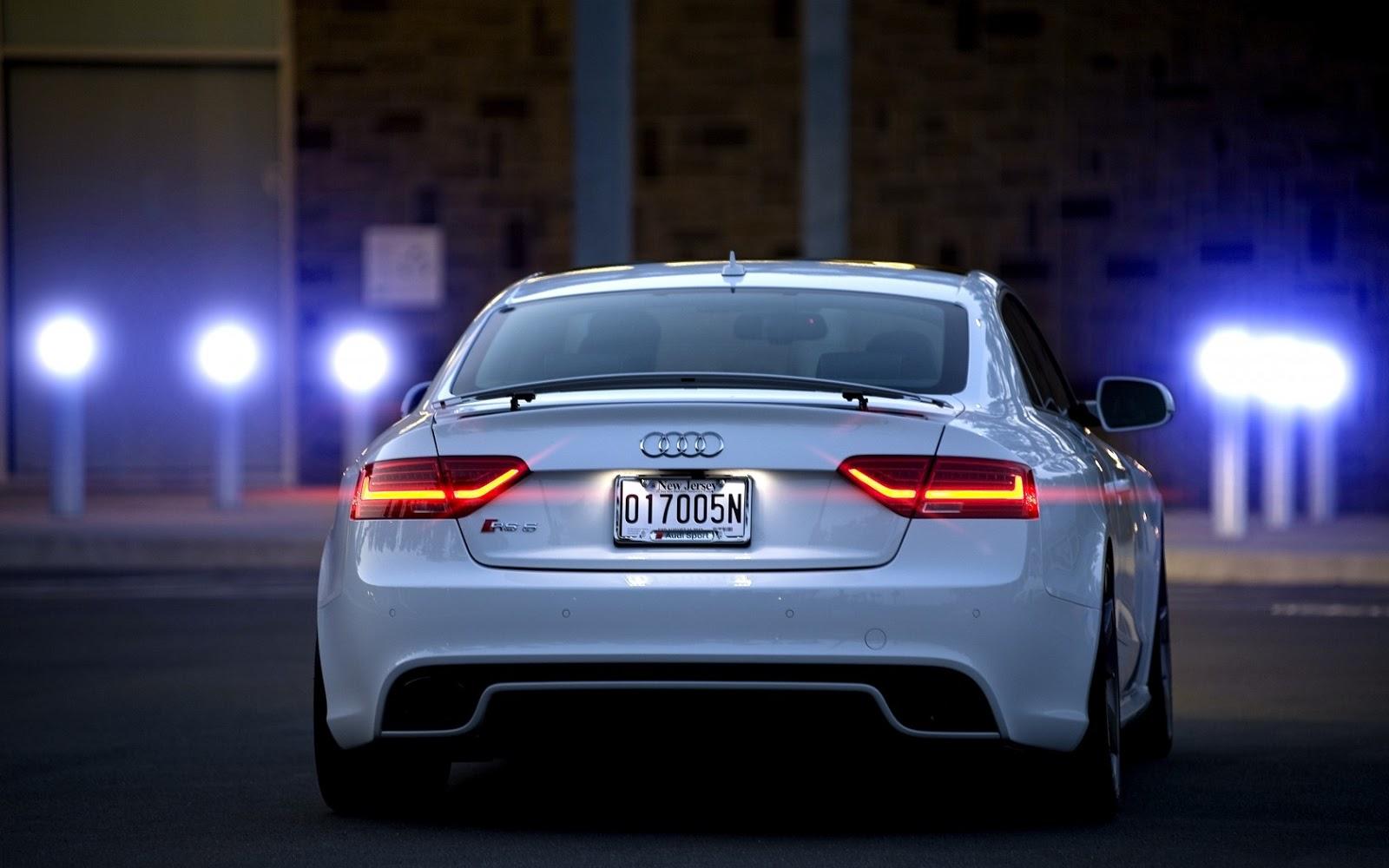 1600x1000 HD Car Wallpaper: Audi Wallpaper HD Back Side View