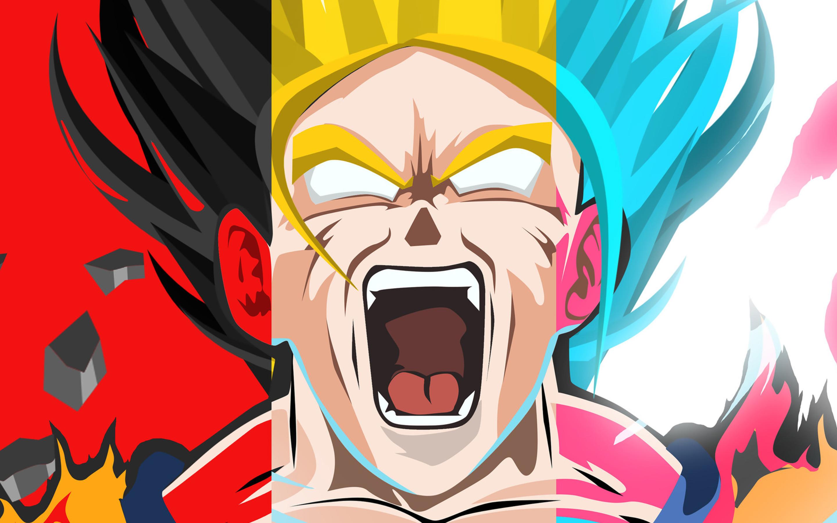 2880x1800 Goku Super Saiyan Anime Art Macbook Pro Retina HD 4k Wallpaper, Image, Background, Photo and Picture