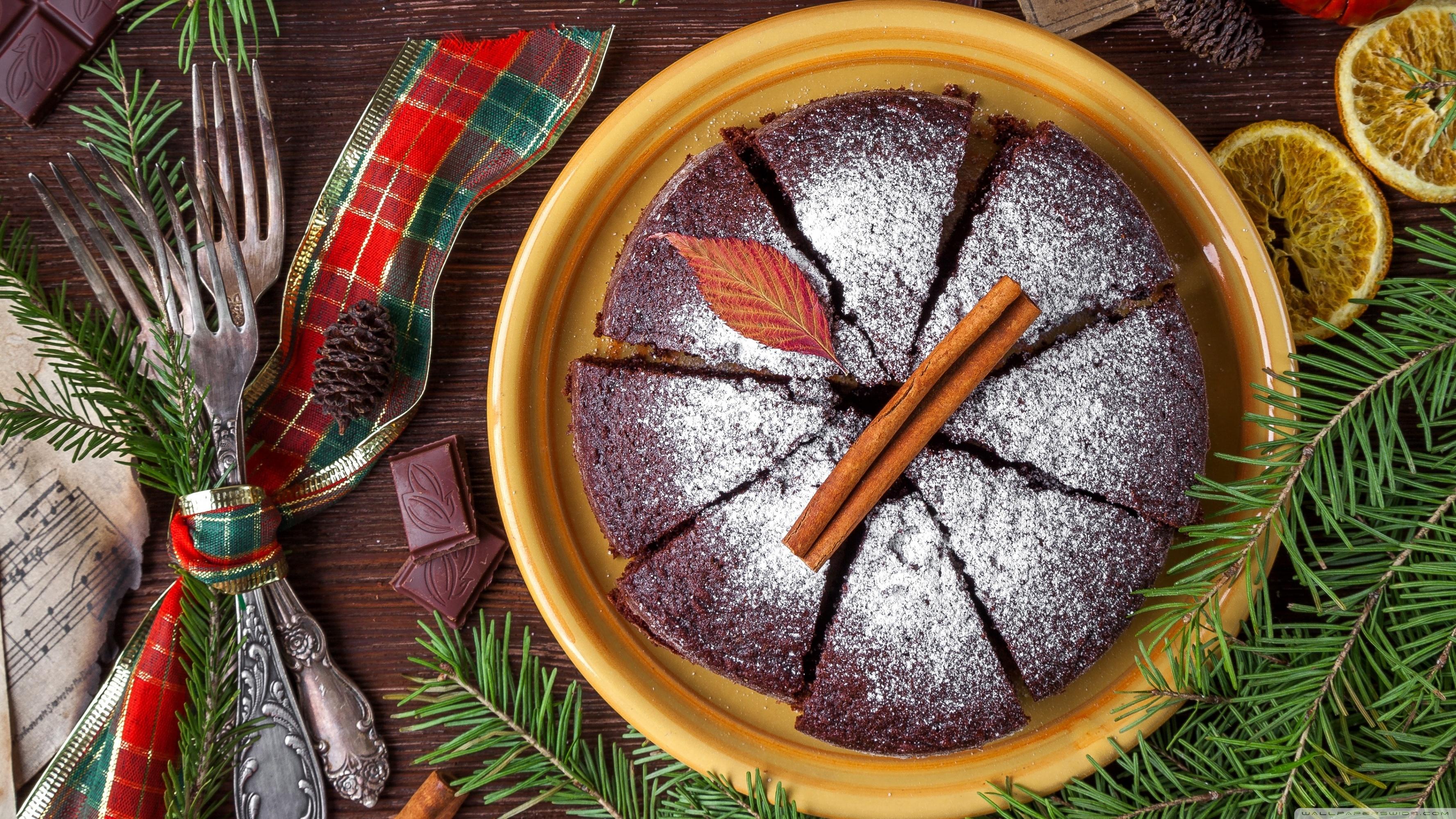 3554x1999 Traditional Christmas Cake Ultra HD Desktop Background Wallpaper for 4K UHD TV : Widescreen & UltraWide Desktop & Laptop