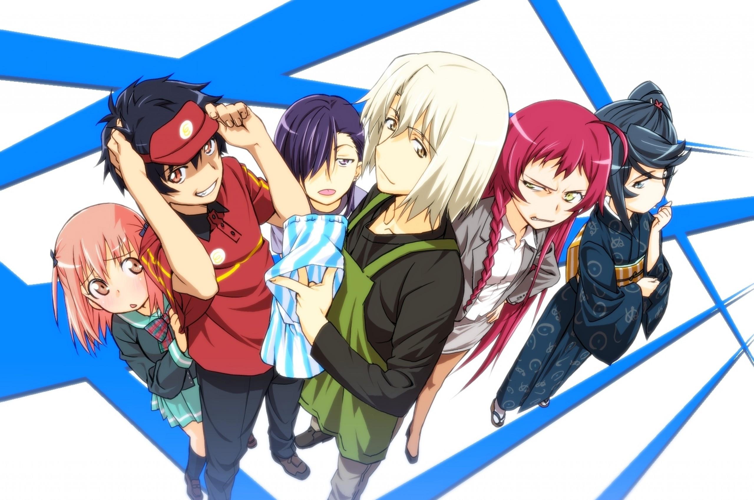2560x1700 Download 2560x1700 Hataraku Maou Sama, Maou Sadou, Yusa Emi, Ashiya Shirou, Sasaki Chiho Wallpaper For Chromebook Pixel