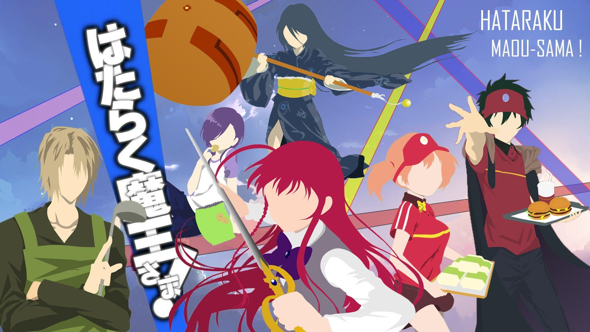 1920x1080 Hataraku Maou Sama! Yusa Emi Sasaki Chiho Kamazuki Suzuno Maou Sadao Ashiya Shiru Hanzou Urushihara P #wallpaper #hdw. Hataraku Maou Sama, Sama, HD Wallpaper