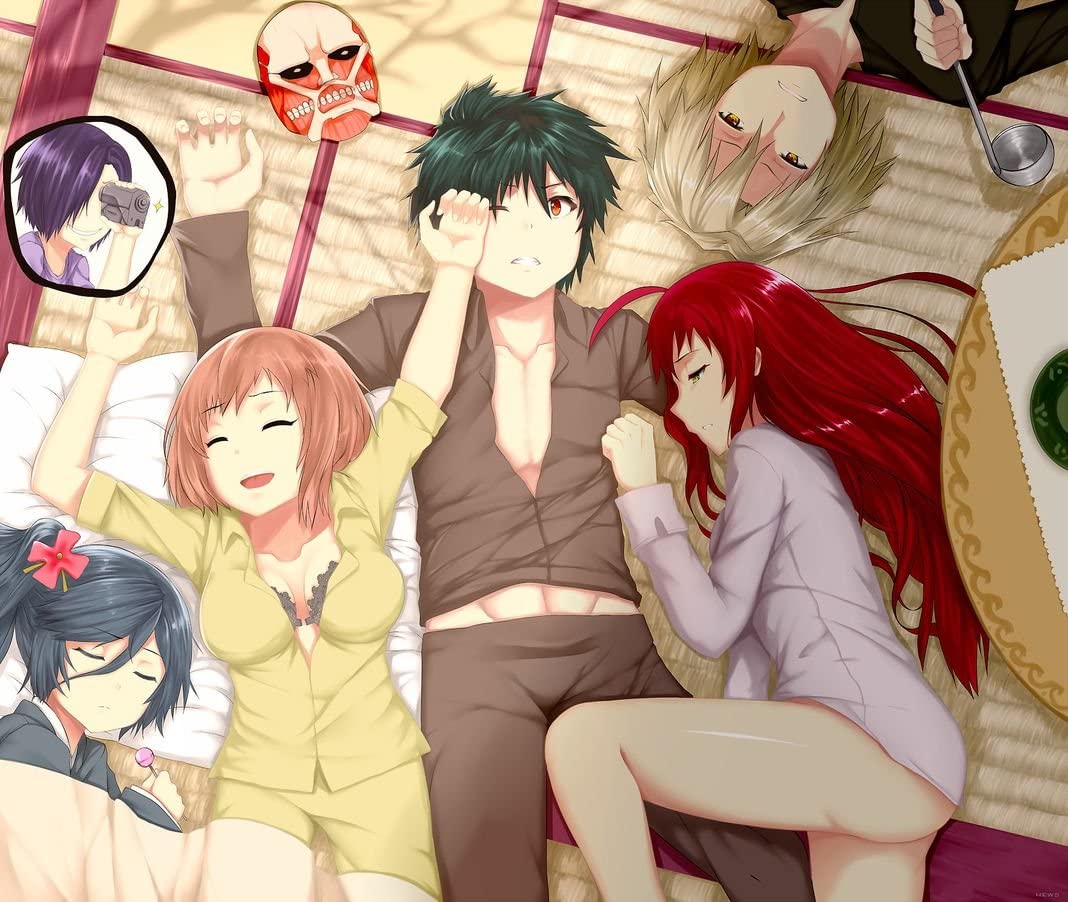 1068x902 Hataraku Maou Sama 28x24 inch Silk Poster Aka Wallpaper Wall Decor By NeuHorris : Amazon.co.uk: Home & Kitchen