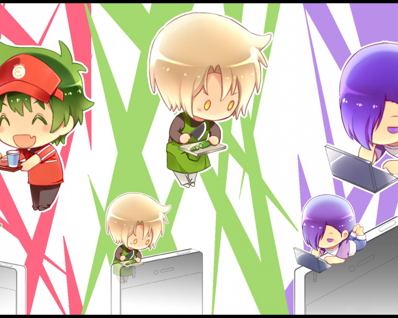 1280x1024 Free Download Hataraku Maou Sama Wallpaper Zerochan Anime Image Board [1920x1080] For Your Desktop, Mobile & Tablet. Explore Hataraku Maou Sama! Wallpaper. Hataraku Maou Sama! Wallpaper, Kokonoe Sama Wallpaper, Maid Sama