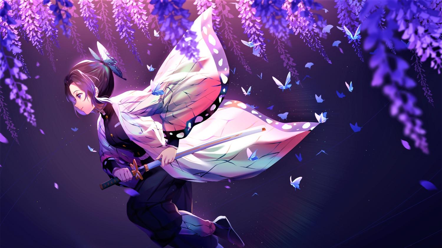 1500x843 Steam Workshop::Demon slayer : Shinobu Kocho Hashira 4K {Artwork by rimuu}