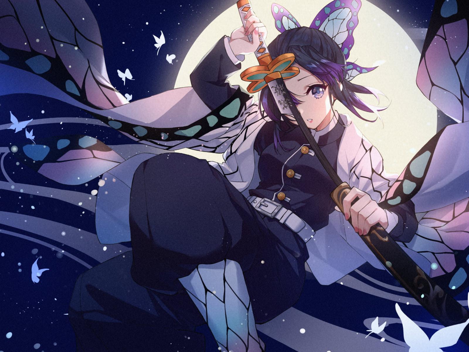 1600x1200 Wallpaper Anime, Demon Slayer Kimetsu No Yaiba, Shinobu • Wallpaper For You HD Wallpaper For Desktop & Mobile