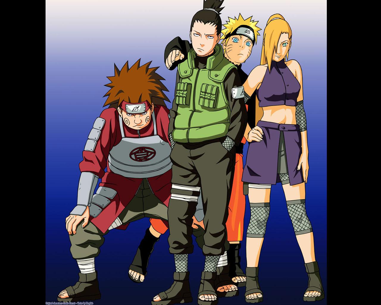 1280x1024 Team 10 Naruto Wallpaper