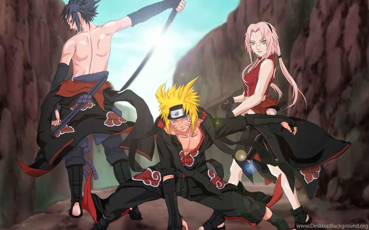 1280x800 Naruto Akatsuki Team Wallpaper Desktop Background