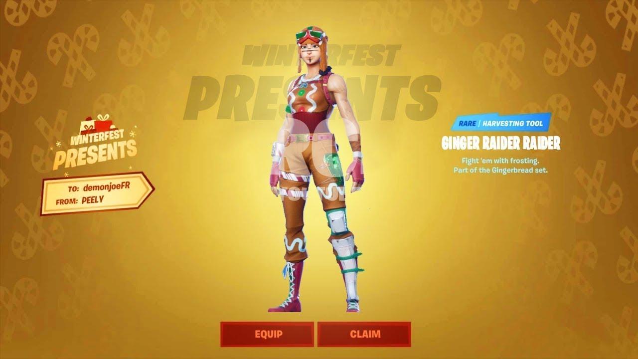 1280x720 How to get renegaid raider gingerbread girl free 2020 december