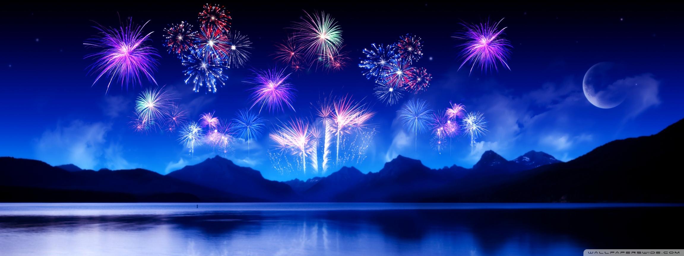 2304x864 New Year's Eve Ultra HD Desktop Background Wallpaper for 4K UHD TV : Widescreen & UltraWide Desktop & Laptop : Multi Display, Dual Monitor : Tablet