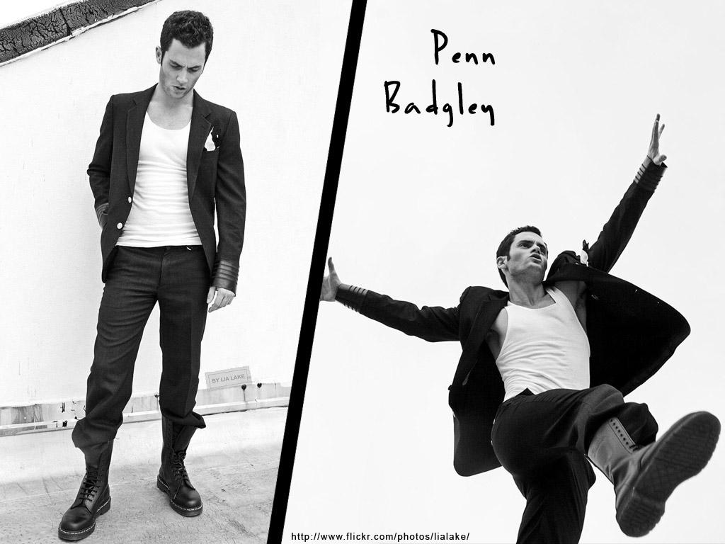 1024x768 Penn Badgley. Wallpaper