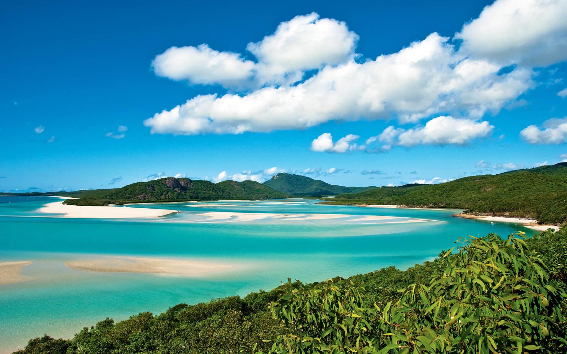 1920x1200 Whitehaven Beach, Whitsunday Island, Queensland, Australia Beaches Desktop Background