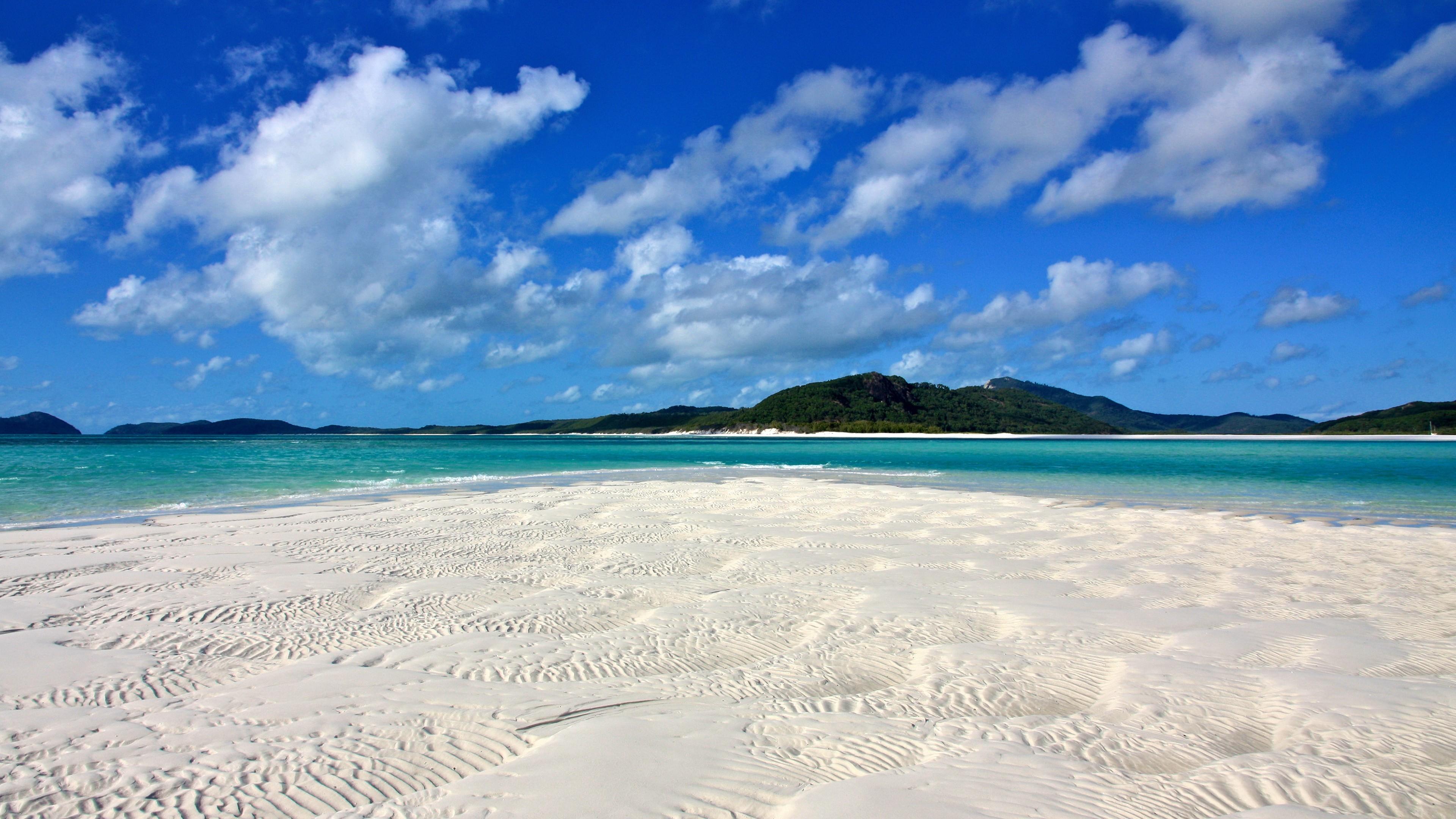 3840x2160 Wallpaper Whitehaven Beach, Whitsunday Island, Best beaches of Travellers Choice Awards Travel