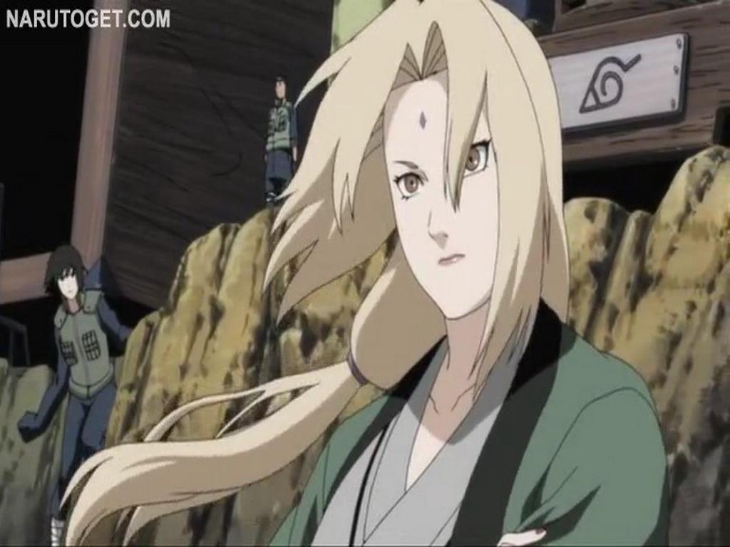 1024x768 anime other tsunade facing the danger