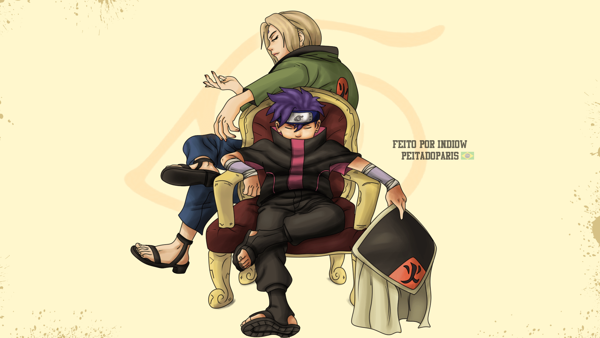 1920x1080 indiow and Tsunade Senju NARUTO OC [FANART] by:@peitadoparis